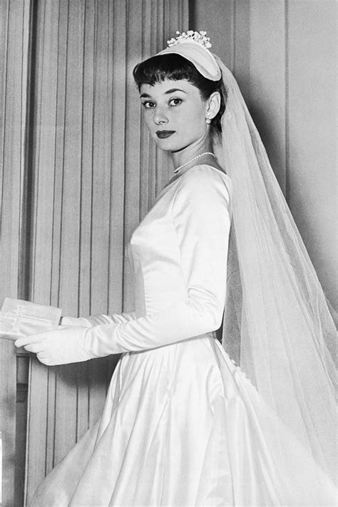 audrey hepburn wedding gown